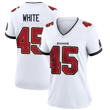 Nike Men's Tampa Bay Buccaneers Devin White #45 Pewter Game Jersey